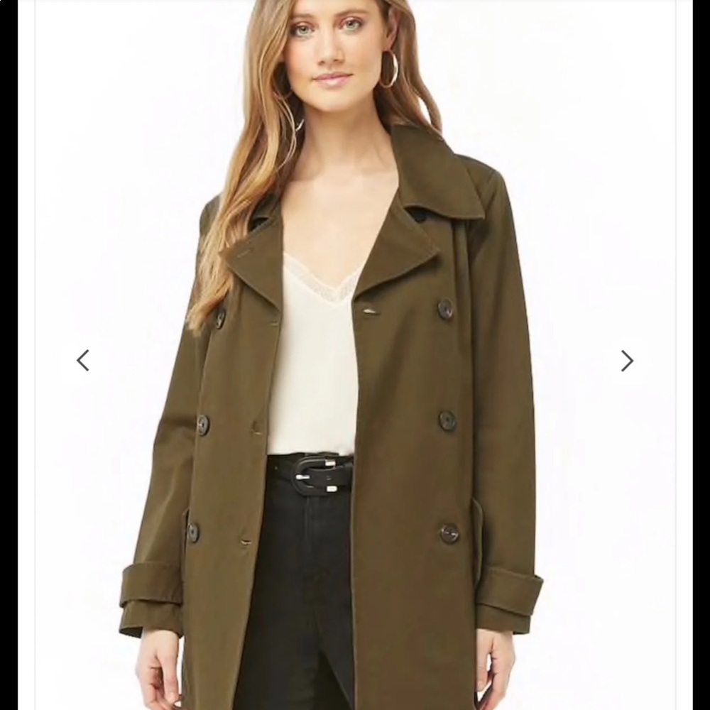 Longline double breasted Trench Coat Jacket